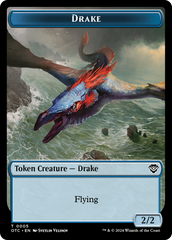Drake // Soldier (0026) Double-Sided Token [Outlaws of Thunder Junction Commander Tokens] | Exor Games Summserside