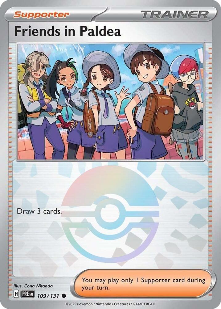 Friends in Paldea (109/131) (Poke Ball Pattern) [Scarlet & Violet: Prismatic Evolutions] | Exor Games Summserside