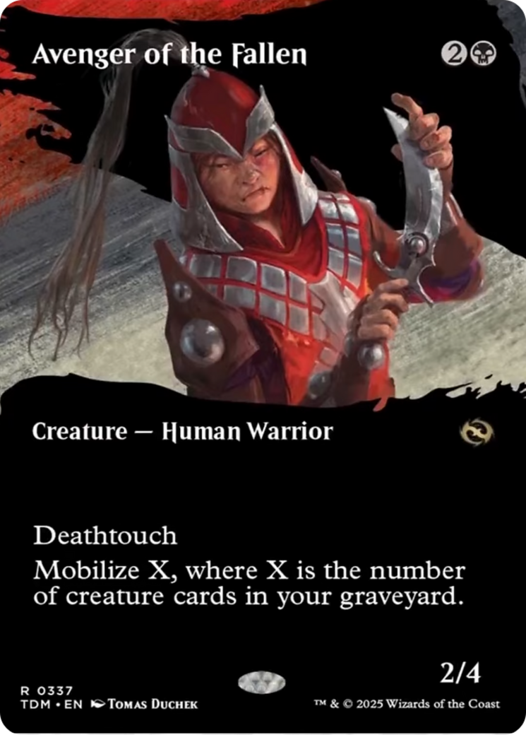 Avenger of the Fallen (Borderless) [Tarkir: Dragonstorm] | Exor Games Summserside