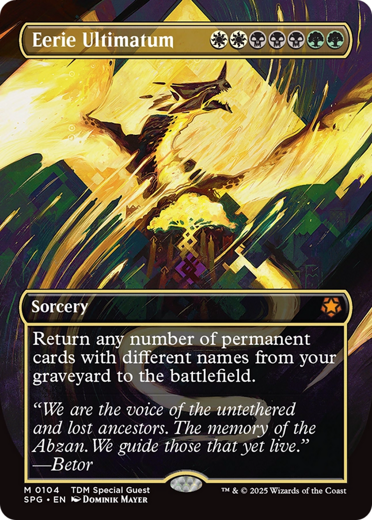 Eerie Ultimatum (Borderless) [Tarkir: Dragonstorm Special Guests] | Exor Games Summserside
