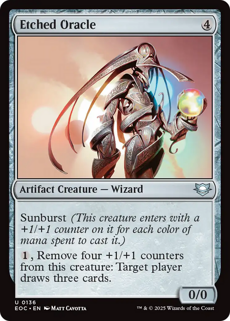 Etched Oracle [Edge of Eternities Commander] | Exor Games Summserside