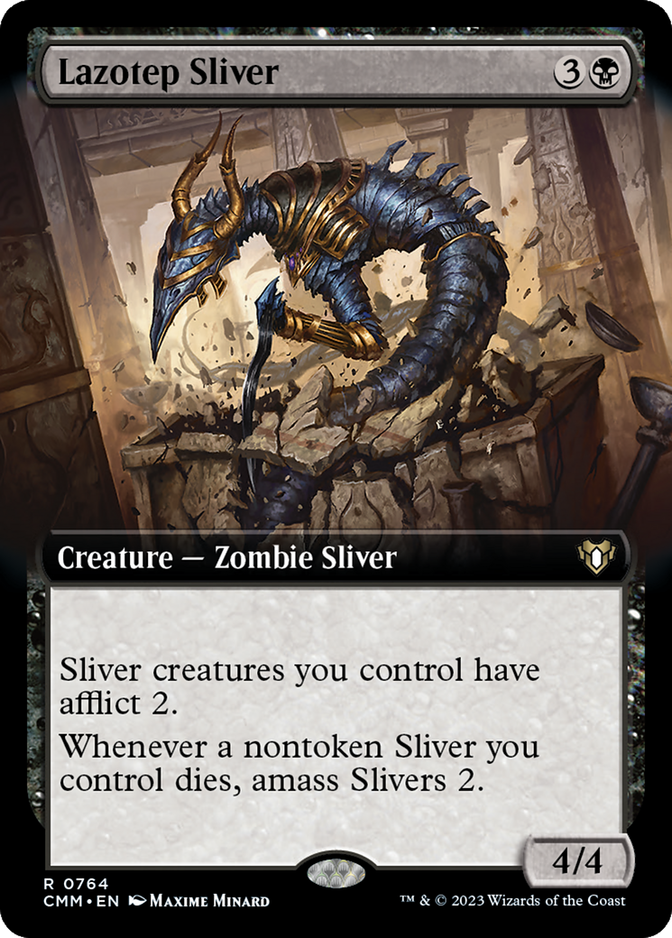 Lazotep Sliver (Extended Art) [Commander Masters] | Exor Games Summserside