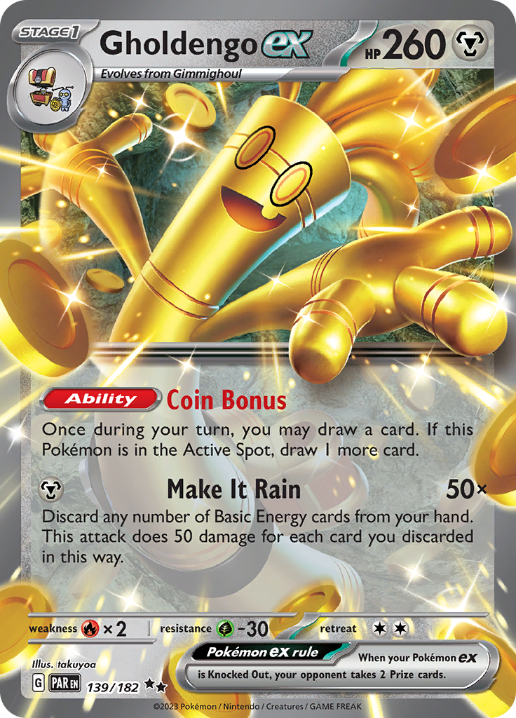 Gholdengo ex (139/182) [Scarlet & Violet: Paradox Rift] | Exor Games Summserside