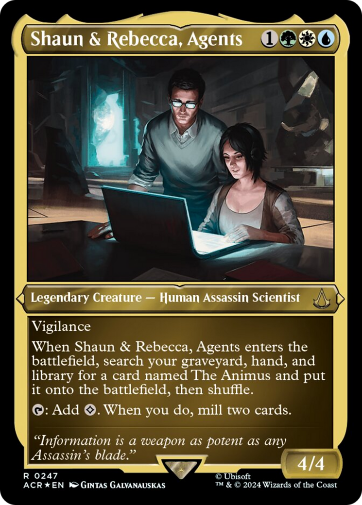 Shaun & Rebecca, Agents (Foil Etched) [Assassin's Creed] | Exor Games Summserside