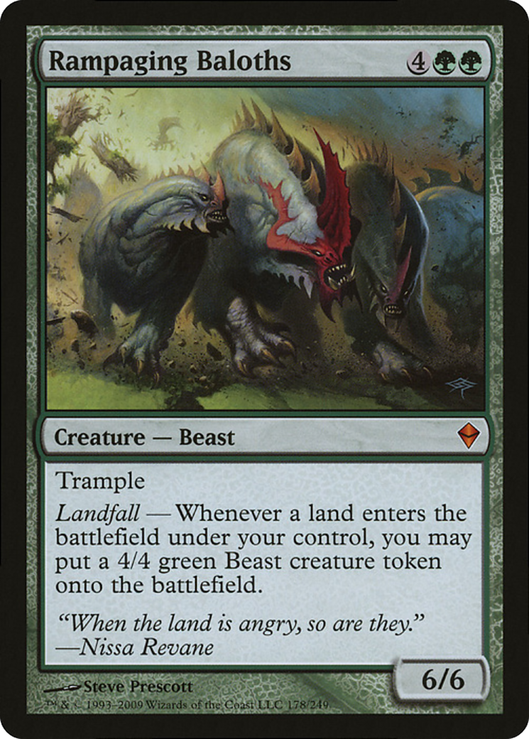 Rampaging Baloths (Zendikar) (Oversized) [Oversize Cards] | Exor Games Summserside