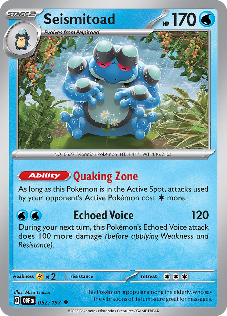 Seismitoad (052/197) [Scarlet & Violet: Obsidian Flames] | Exor Games Summserside