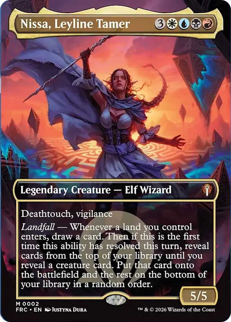 Nissa, Leyline Tamer (Borderless) [Reality Fracture Commander] | Exor Games Summserside
