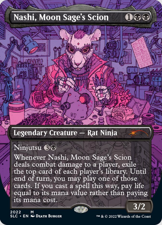 Nashi, Moon Sage's Scion (Borderless) [Secret Lair Countdown Kit] | Exor Games Summserside