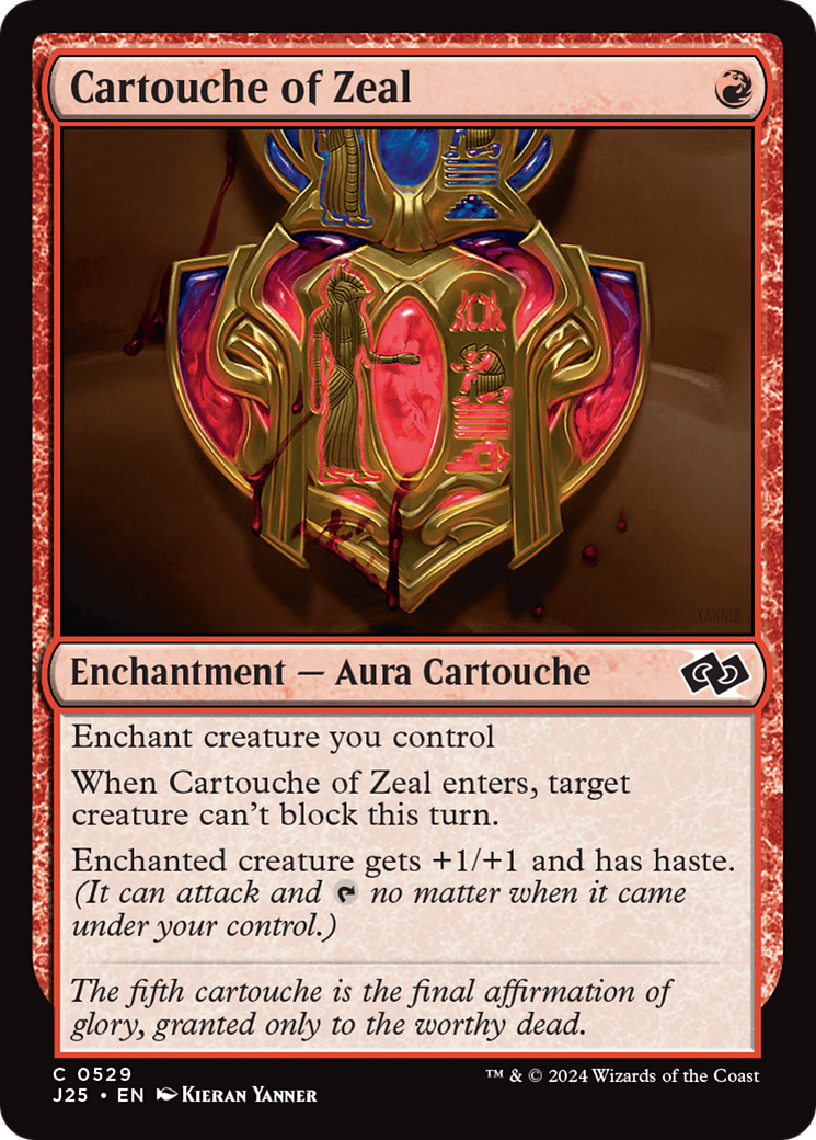 Cartouche of Zeal [Foundations Jumpstart] | Exor Games Summserside