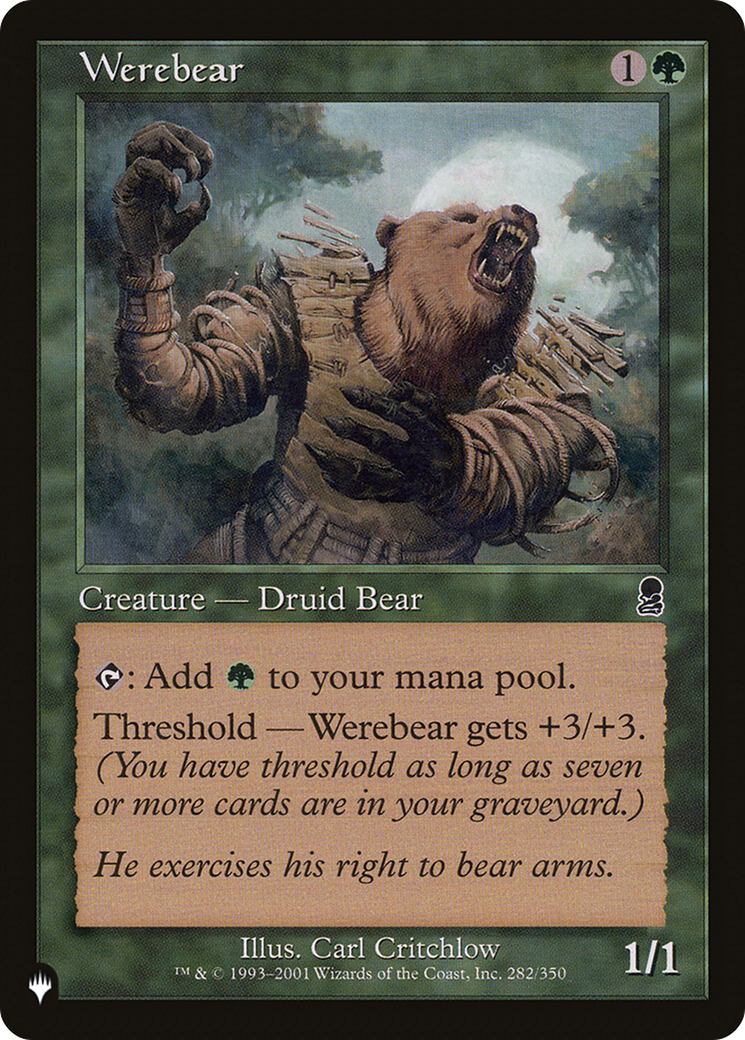 Werebear [The List] | Exor Games Summserside