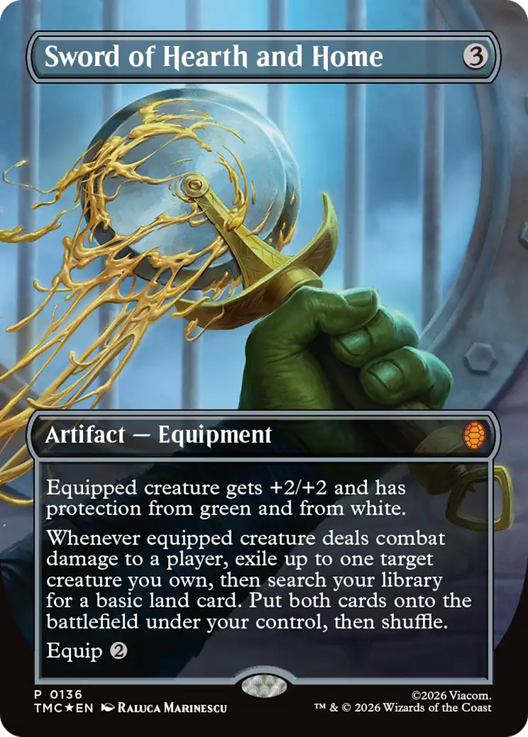 Sword of Hearth and Home (Borderless) [Teenage Mutant Ninja Turtles Promos] | Exor Games Summserside