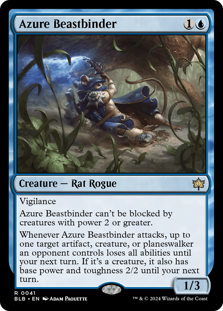 Azure Beastbinder [Bloomburrow] | Exor Games Summserside