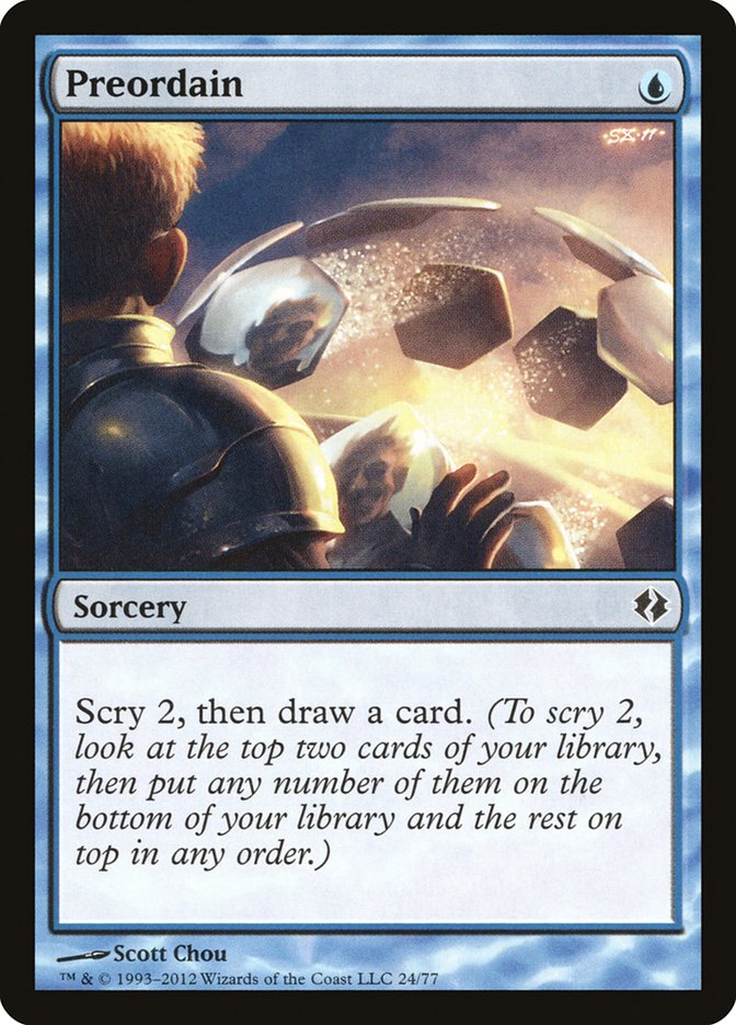 Preordain [Duel Decks: Venser vs. Koth] | Exor Games Summserside