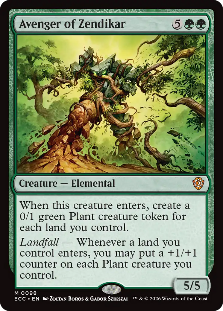 Avenger of Zendikar [Lorwyn Eclipsed Commander] | Exor Games Summserside