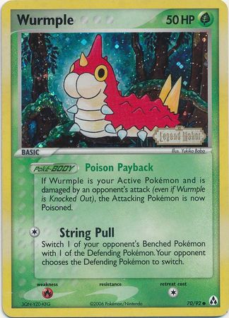 Wurmple (70/92) (Stamped) [EX: Legend Maker] | Exor Games Summserside