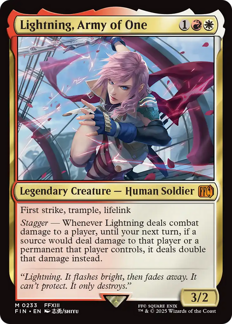 Lightning, Army of One [FINAL FANTASY] | Exor Games Summserside