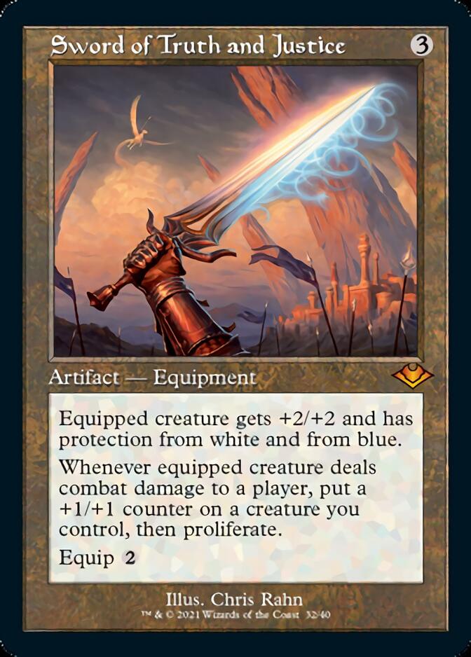 Sword of Truth and Justice (Retro Foil Etched) [Modern Horizons] | Exor Games Summserside