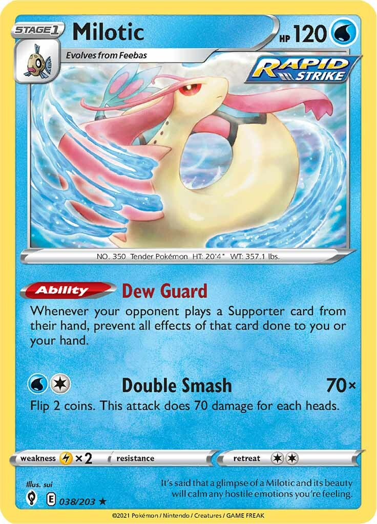 Milotic (038/203) [Sword & Shield: Evolving Skies] | Exor Games Summserside