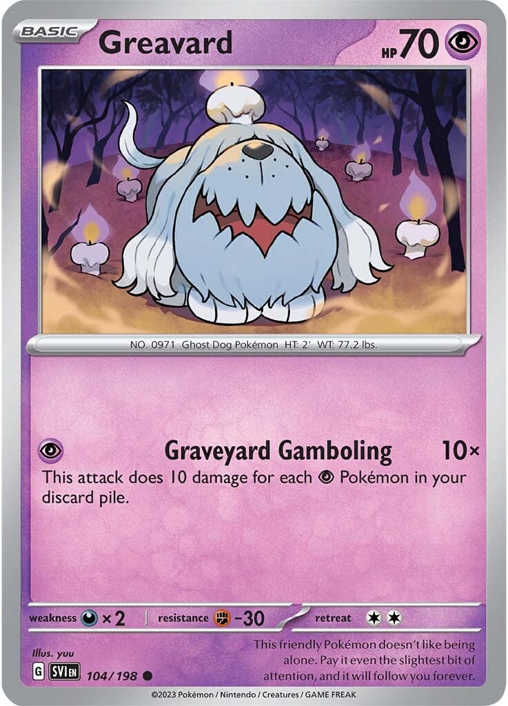 Greavard (104/198) [Scarlet & Violet: Base Set] | Exor Games Summserside