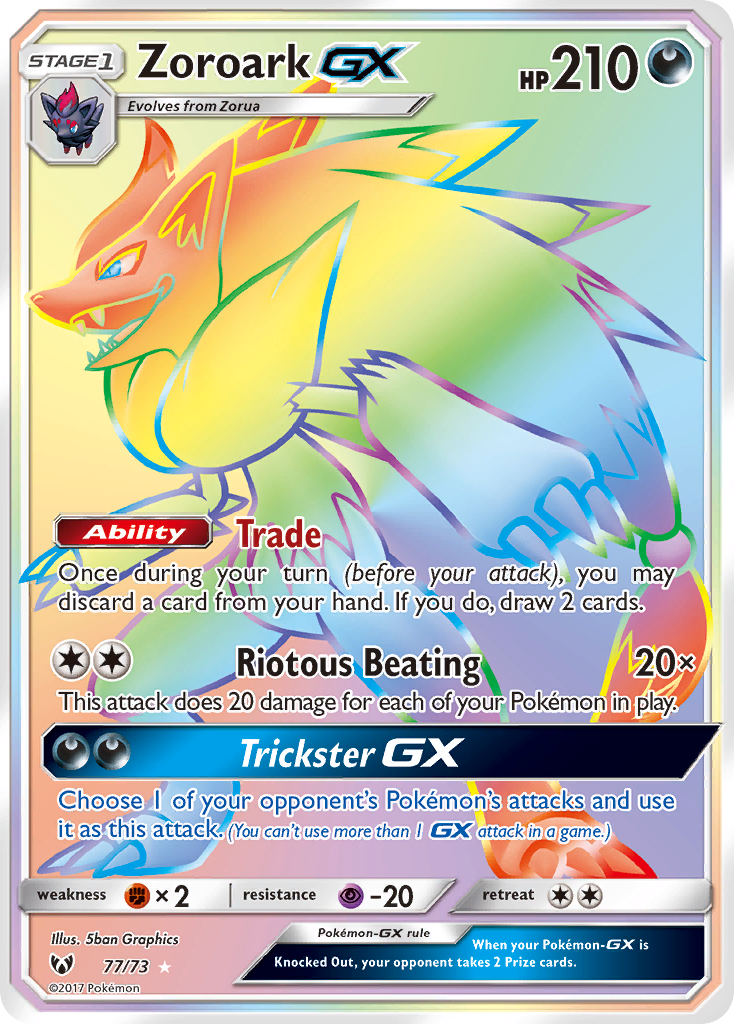 Zoroark GX (77/73) [Sun & Moon: Shining Legends] | Exor Games Summserside