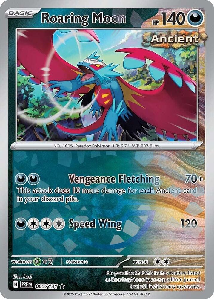 Roaring Moon (065/131) (Poke Ball Pattern) [Scarlet & Violet: Prismatic Evolutions] | Exor Games Summserside
