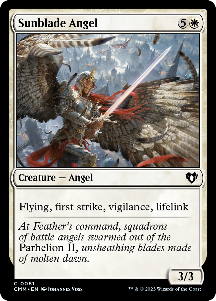 Sunblade Angel [Commander Masters] | Exor Games Summserside