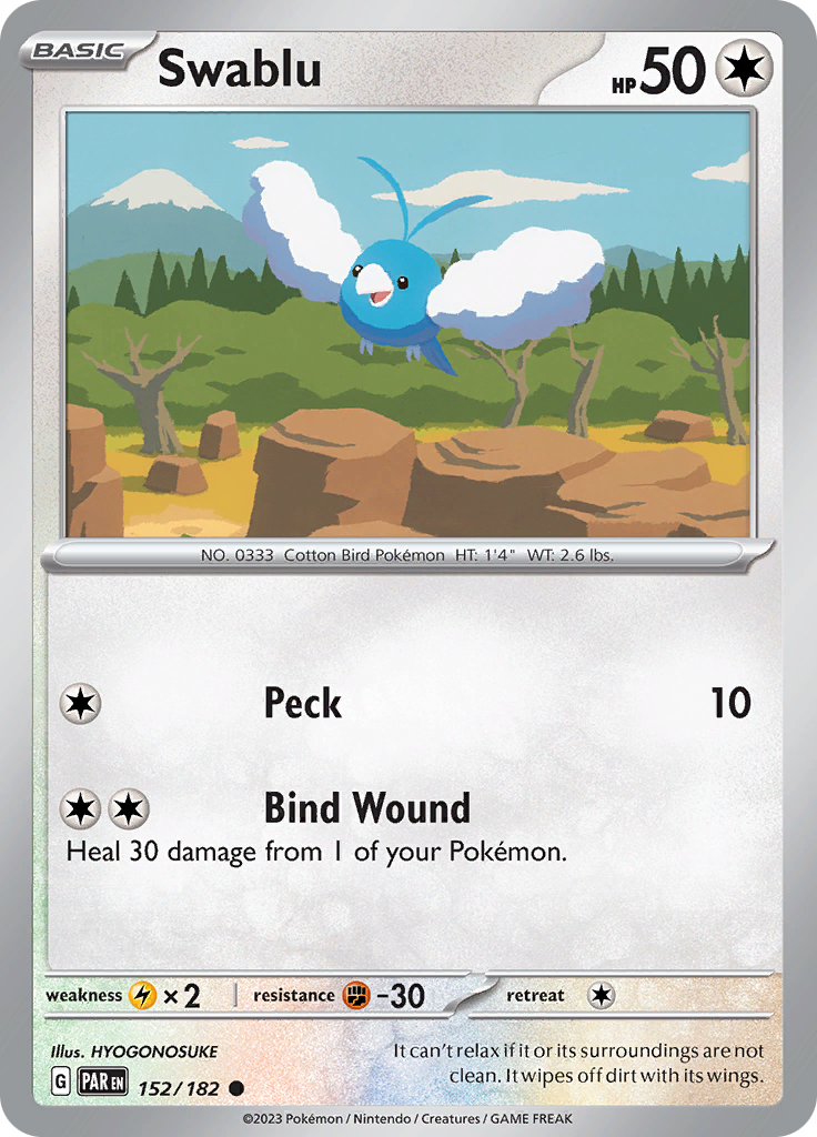 Swablu (152/182) [Scarlet & Violet: Paradox Rift] | Exor Games Summserside