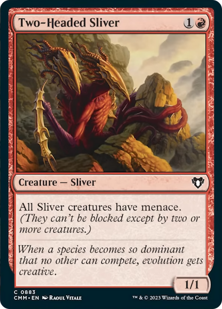 Two-Headed Sliver [Commander Masters] | Exor Games Summserside