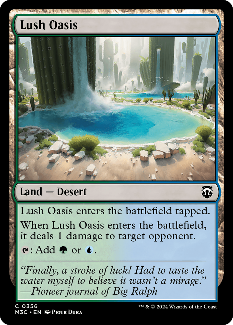 Lush Oasis (Ripple Foil) [Modern Horizons 3 Commander] | Exor Games Summserside