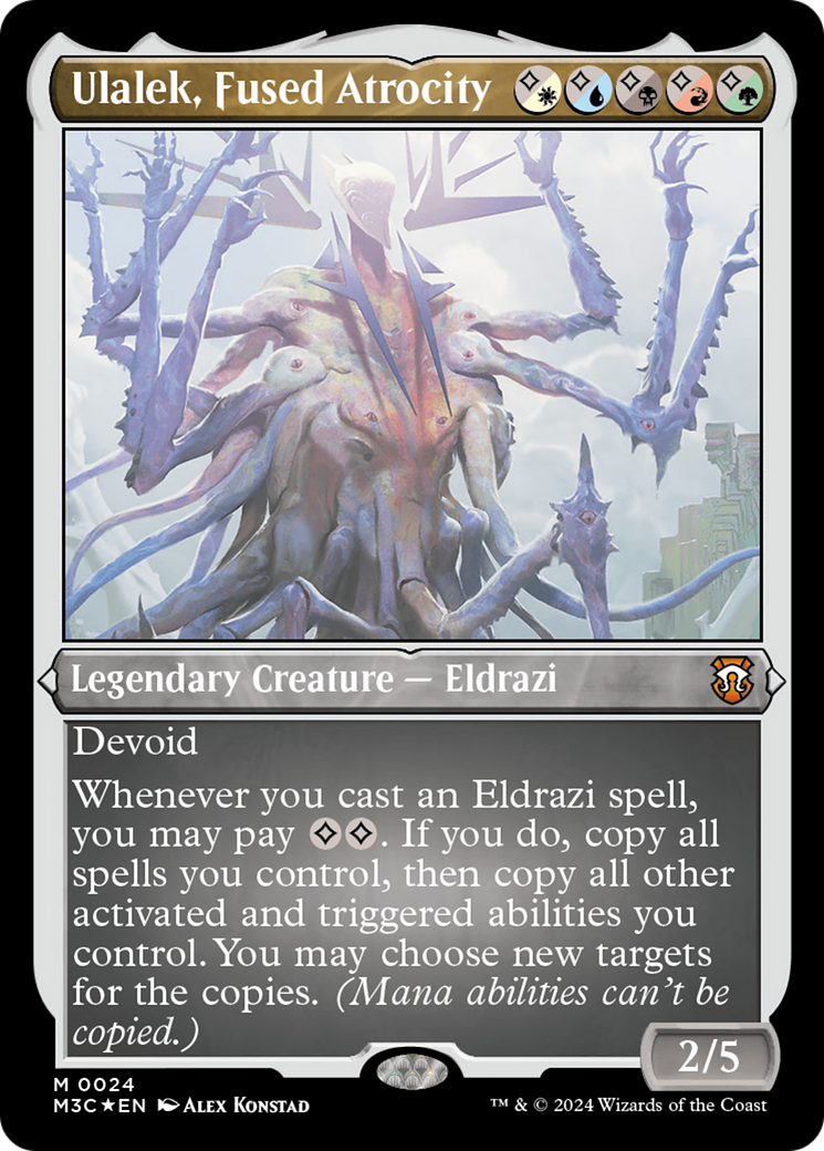 Ulalek, Fused Atrocity (Foil Etched) [Modern Horizons 3 Commander] | Exor Games Summserside