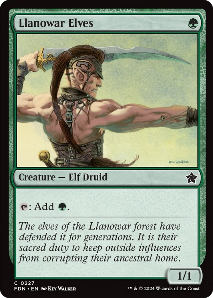 Llanowar Elves [Foundations] | Exor Games Summserside