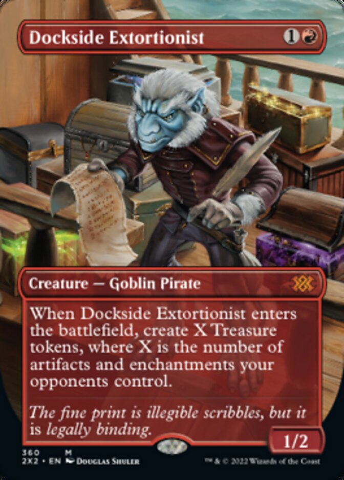 Dockside Extortionist (Borderless Alternate Art) [Double Masters 2022] | Exor Games Summserside