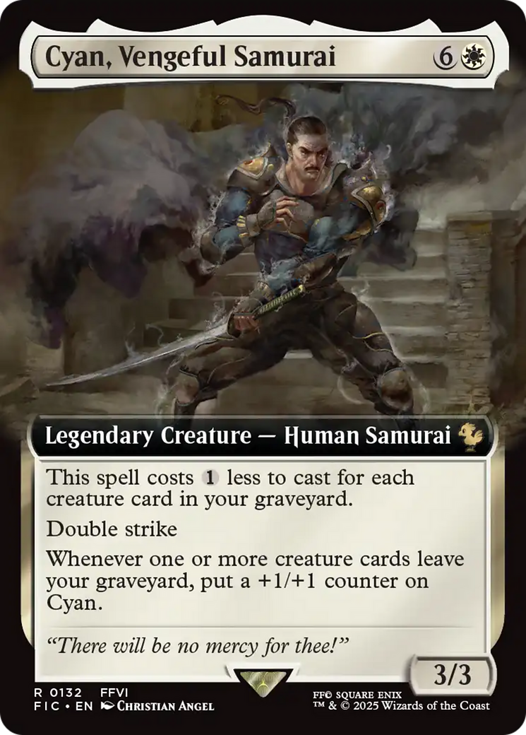 Cyan, Vengeful Samurai (Extended Art) [FINAL FANTASY Commander] | Exor Games Summserside