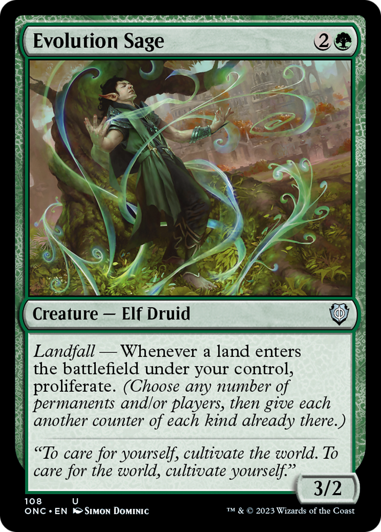 Evolution Sage [Phyrexia: All Will Be One Commander] | Exor Games Summserside