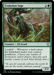 Evolution Sage [Phyrexia: All Will Be One Commander] | Exor Games Summserside