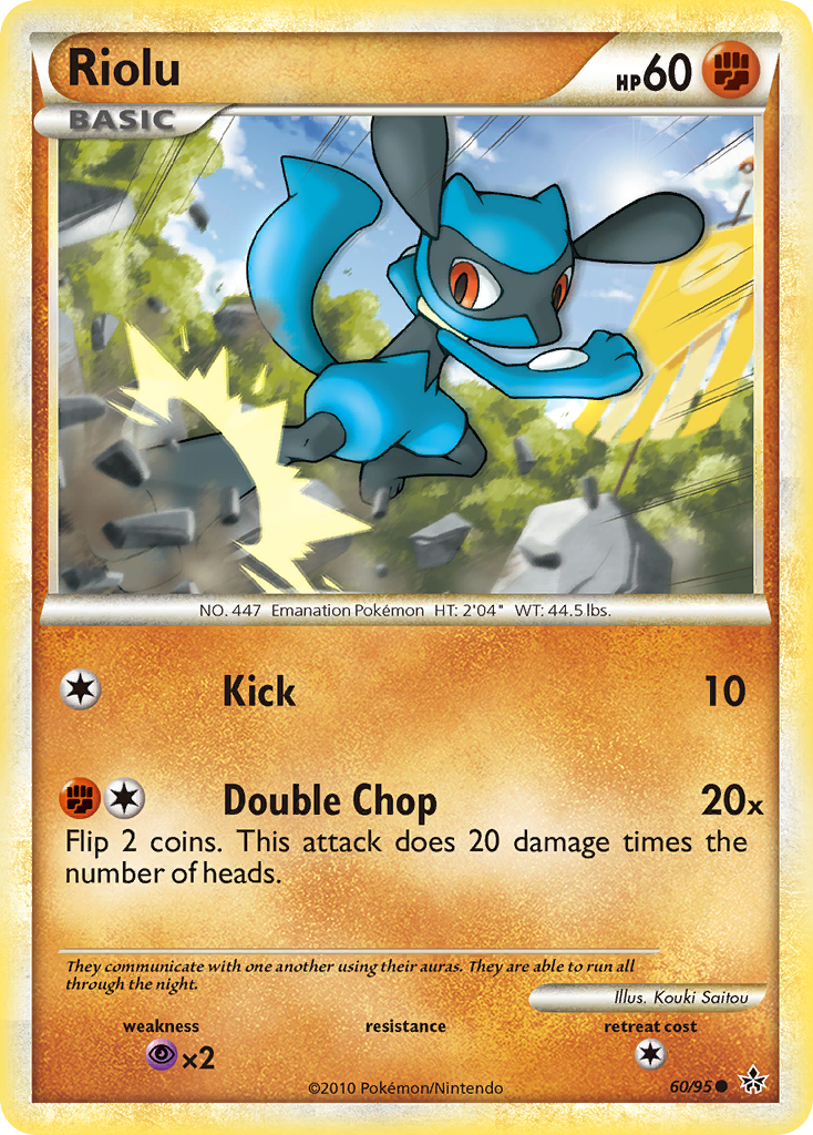 Riolu (60/95) [HeartGold & SoulSilver: Unleashed] | Exor Games Summserside