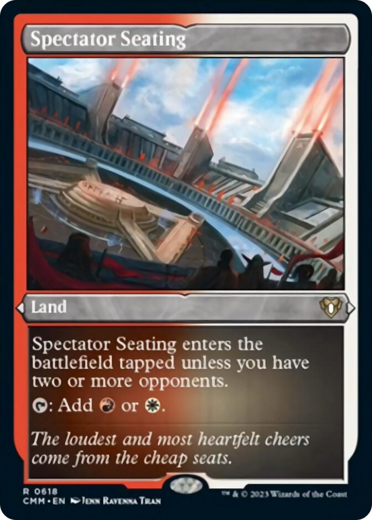 Spectator Seating (Foil Etched) [Commander Masters] | Exor Games Summserside