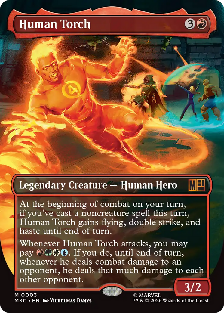 Human Torch (Borderless) [Marvel Super Heroes Commander] | Exor Games Summserside