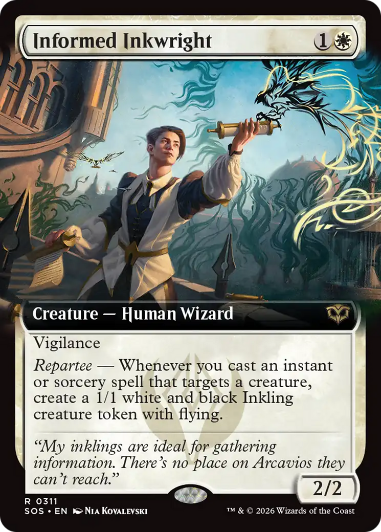 Informed Inkwright (Extended Art) [Secrets of Strixhaven] | Exor Games Summserside