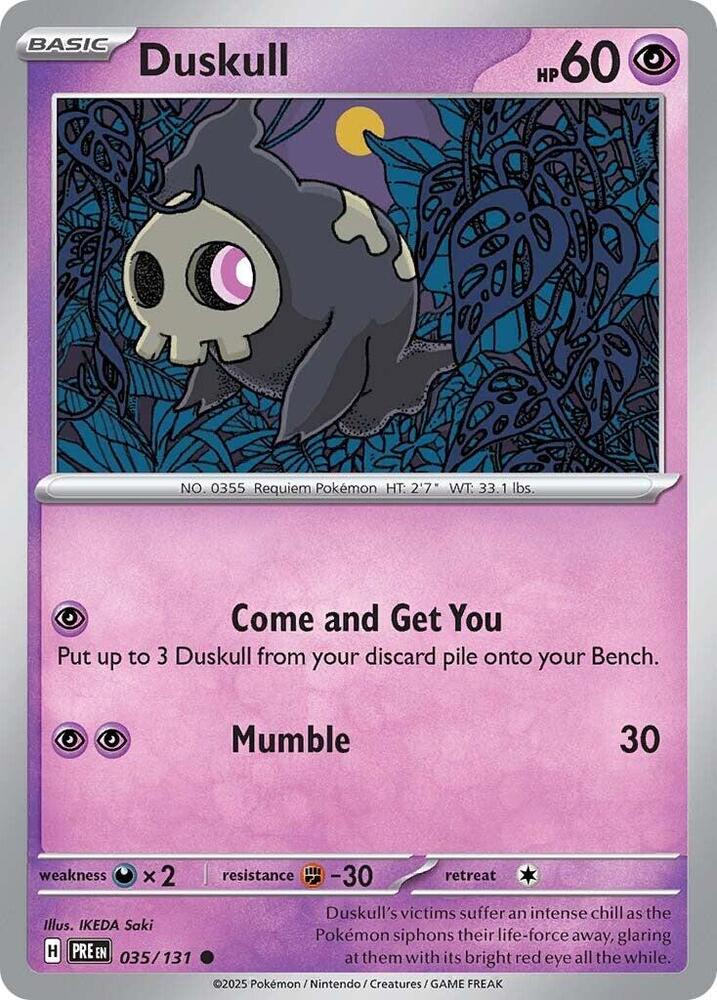 Duskull (035/131) [Scarlet & Violet: Prismatic Evolutions] | Exor Games Summserside