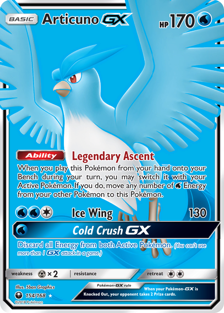 Articuno GX (154/168) [Sun & Moon: Celestial Storm] | Exor Games Summserside