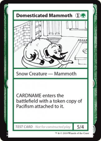 Domesticated Mammoth (2021 Edition) [Mystery Booster Playtest Cards] | Exor Games Summserside