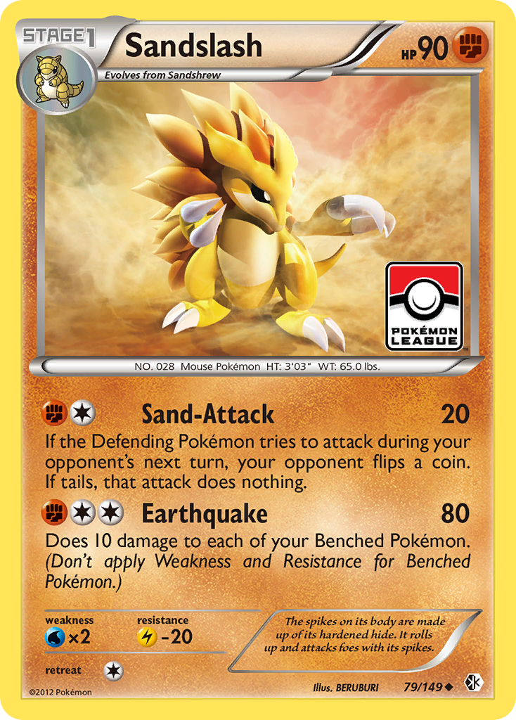 Sandslash (79/149) [Black & White: Boundaries Crossed] | Exor Games Summserside