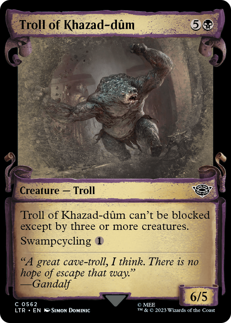 Troll of Khazad-dum [The Lord of the Rings: Tales of Middle-Earth Showcase Scrolls] | Exor Games Summserside