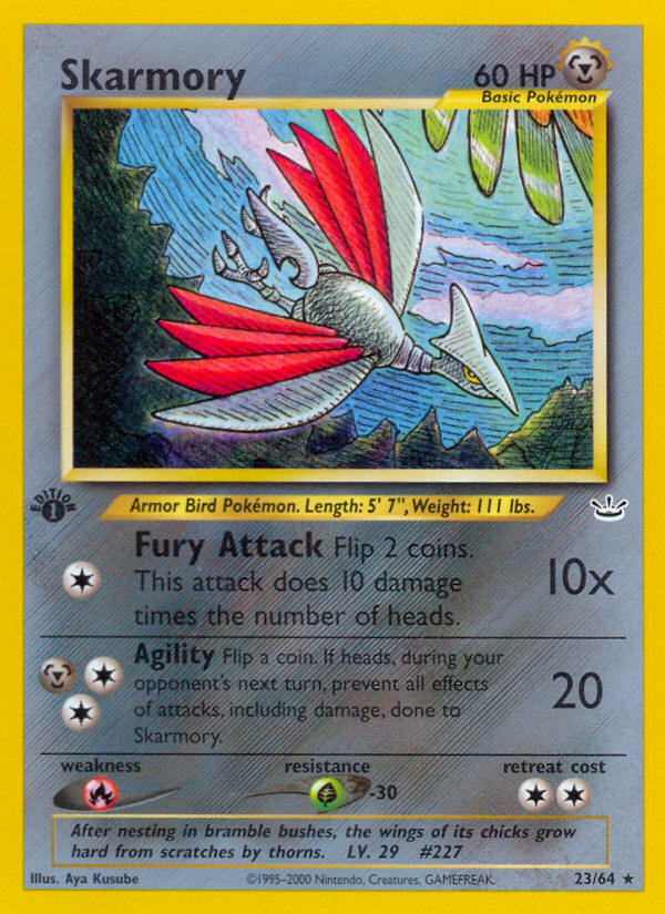 Skarmory (23/64) [Neo Revelation 1st Edition] | Exor Games Summserside