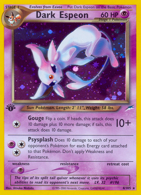 Dark Espeon (4/105) [Neo Destiny 1st Edition] | Exor Games Summserside