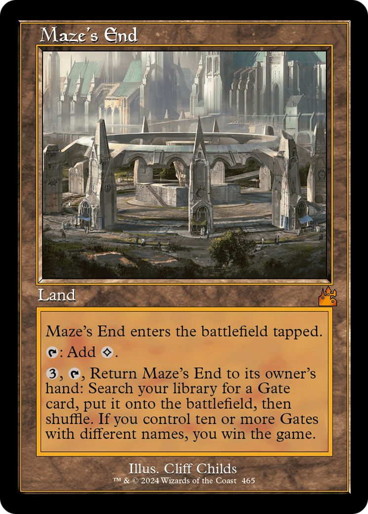 Maze's End (Retro Frame) [Ravnica Remastered] | Exor Games Summserside