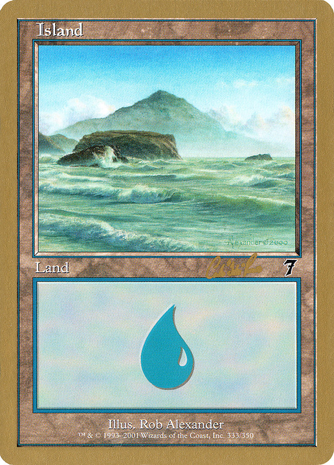 Island (cr333) (Carlos Romao) [World Championship Decks 2002] | Exor Games Summserside