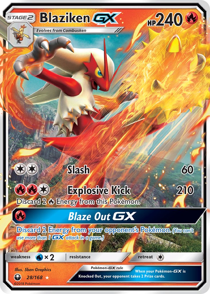 Blaziken GX (28/168) [Sun & Moon: Celestial Storm] | Exor Games Summserside