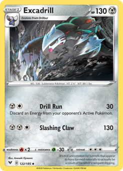 Excadrill (122/185) [Sword & Shield: Vivid Voltage] | Exor Games Summserside